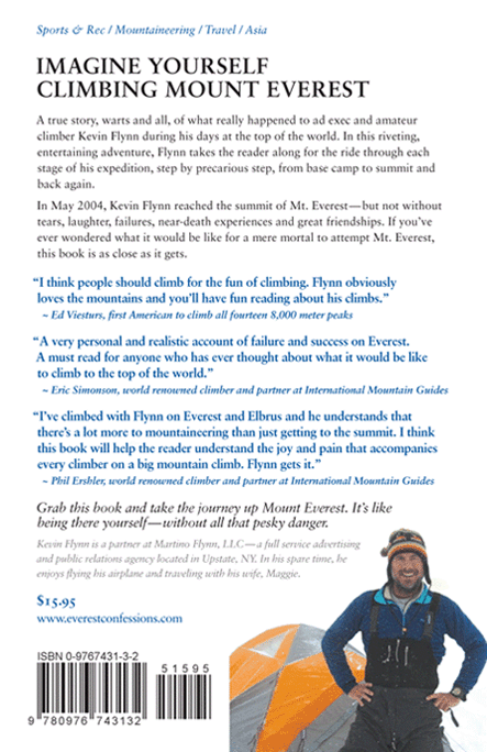 Mt Everest: Confessions of an Amateur Peak Bagger - Back Cover